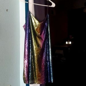 Sequins Camisole/Microdress